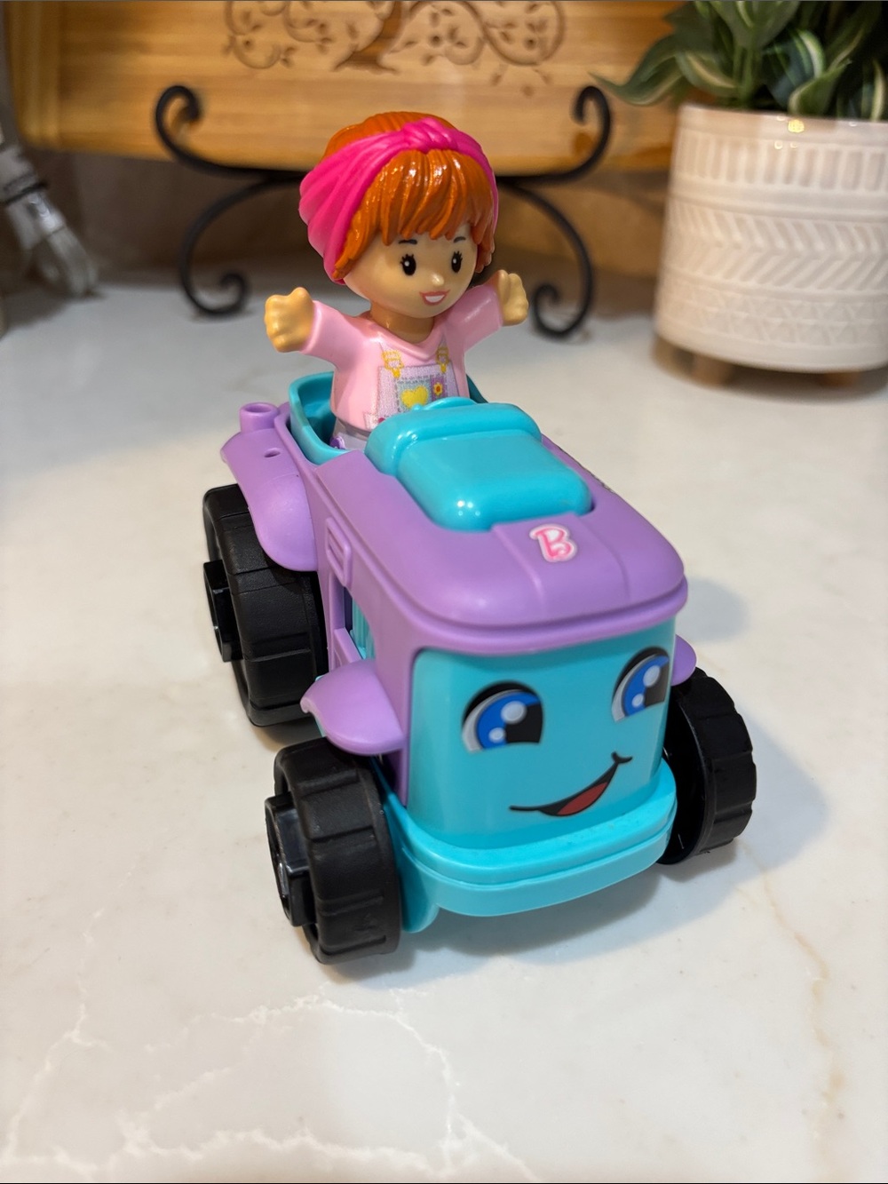Fisher-Price Little People Barbie Tractor and Figure toddler toy